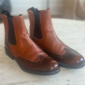 Boemos Chelsea pull on boot in gorgeous cognac color. Sz 37 (7)